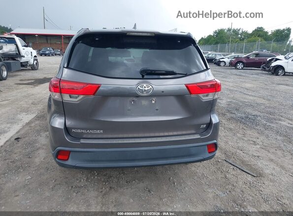 5TDKZRFH2HS508902 2017 TOYOTA HIGHLANDER Gray 