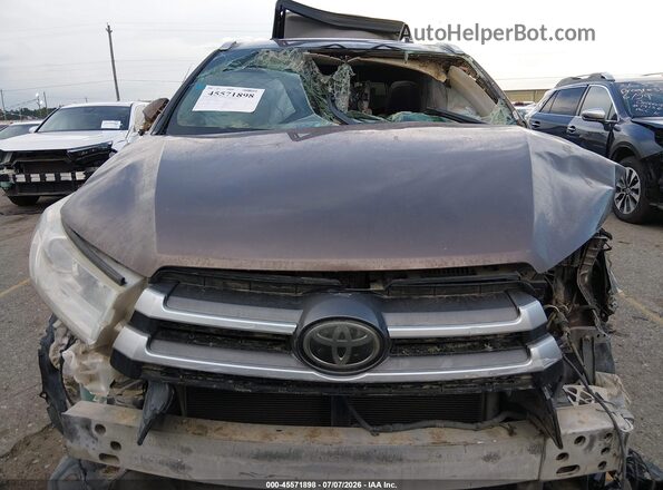 5TDKZRFH2KS293836 2019 TOYOTA HIGHLANDER Желто-коричневый Вид щитка приборов