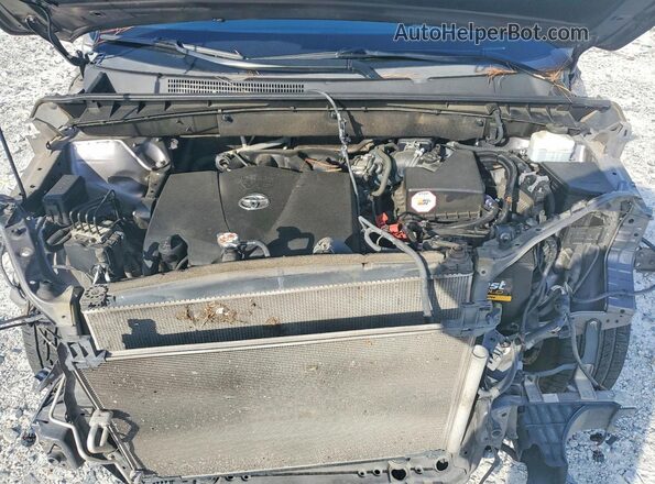 5TDKZRFH2KS326446 2019 TOYOTA HIGHLANDER Gray Vista del compartimento del motor