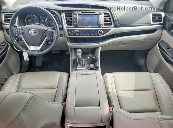 5TDKZRFH2KS333669 2019 TOYOTA HIGHLANDER Silver Առջևի վահանակի տեսք