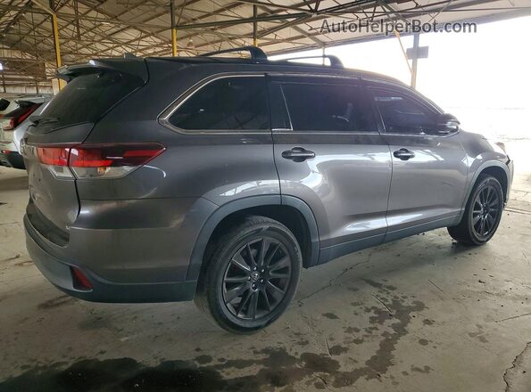 5TDKZRFH2KS352934 2019 TOYOTA HIGHLANDER Gray Հետևի աջ