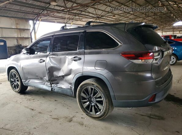 5TDKZRFH2KS352934 2019 TOYOTA HIGHLANDER Gray Հետևի ձախ