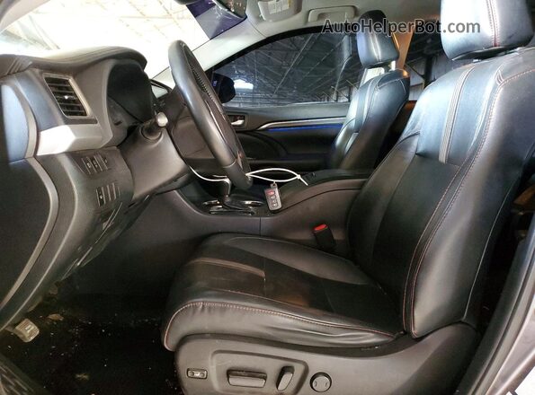 5TDKZRFH2KS352934 2019 TOYOTA HIGHLANDER Gray Սալոնի դիմացի տեսք