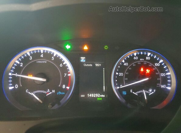 5TDKZRFH2KS352934 2019 TOYOTA HIGHLANDER Gray Սարքավորումների վահանակի տեսք