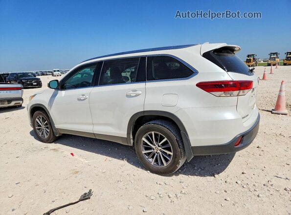 5TDKZRFH2KS369457 2019 TOYOTA HIGHLANDER White Trasero izquierdo