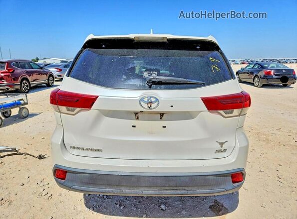 5TDKZRFH2KS369457 2019 TOYOTA HIGHLANDER White Vista trasera