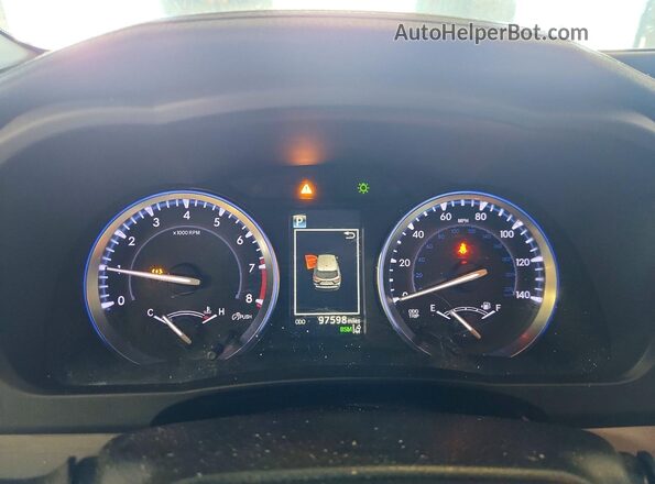 5TDKZRFH2KS552325 2019 TOYOTA HIGHLANDER Серебряный Вид щитка приборов