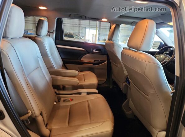 5TDKZRFH2KS552325 2019 TOYOTA HIGHLANDER Серебряный Вид задней части салона