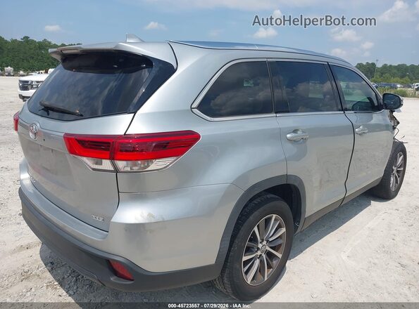 5TDKZRFH2KS561316 2019 TOYOTA HIGHLANDER Gray Задня права чверть