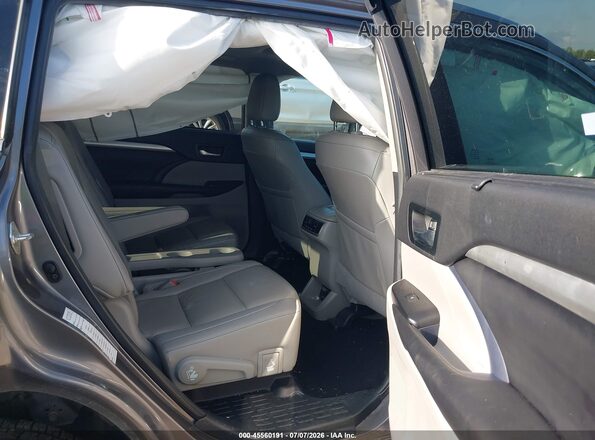 5TDKZRFH2KS570713 2019 TOYOTA HIGHLANDER Gray Вид наклейки з VIN-кодом