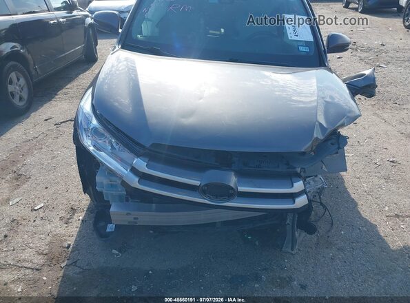 5TDKZRFH2KS570713 2019 TOYOTA HIGHLANDER Gray Вид спереду