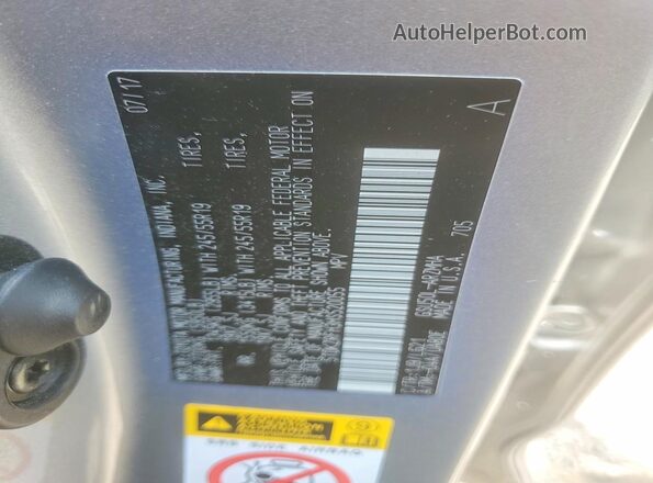 5TDKZRFH3HS520055 2017 TOYOTA HIGHLANDER Silver Widok komory silnika
