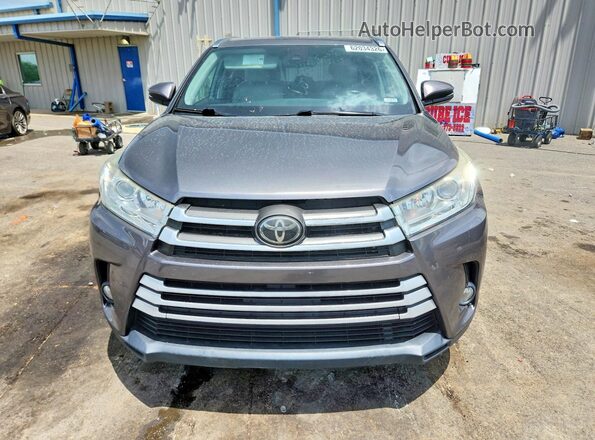 5TDKZRFH3JS280219 2018 TOYOTA HIGHLANDER Gray Widok z przodu