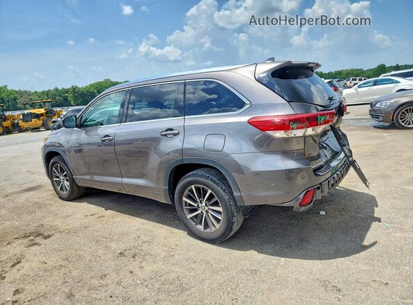 5TDKZRFH3JS280219 2018 TOYOTA HIGHLANDER Gray Tył lewy