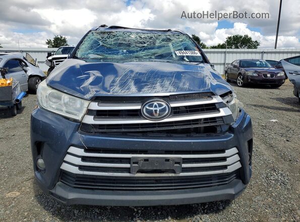 5TDKZRFH3KS361285 2019 TOYOTA HIGHLANDER Blue Widok z przodu