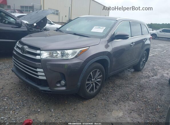 5TDKZRFH3KS557470 2019 TOYOTA HIGHLANDER Gray წინა მარცხენა ხედი სამი მეოთხედიდან