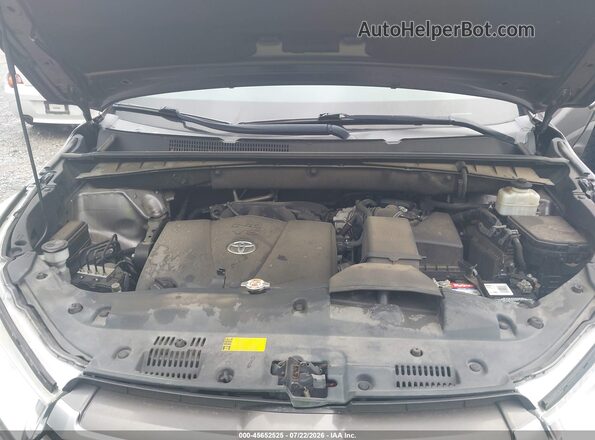 5TDKZRFH3KS557470 2019 TOYOTA HIGHLANDER Gray უკანა ხედი