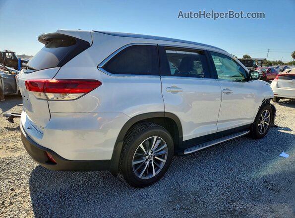 5TDKZRFH3KS565021 2019 TOYOTA HIGHLANDER White Tył prawy
