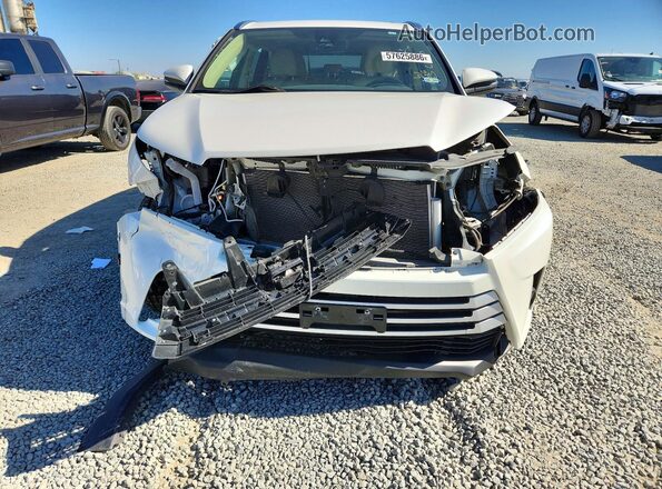 5TDKZRFH3KS565021 2019 TOYOTA HIGHLANDER White Widok z przodu