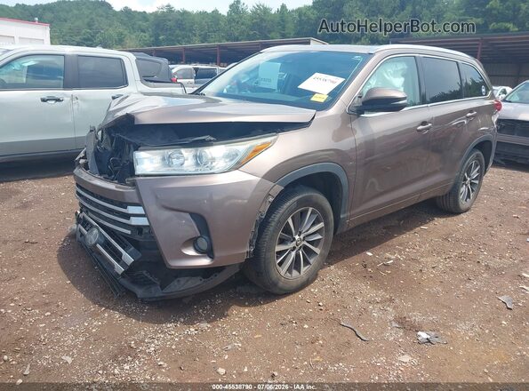 5TDKZRFH4JS260836 2018 TOYOTA HIGHLANDER Brown Передня ліва чверть