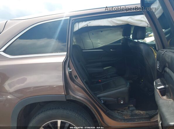 5TDKZRFH4JS260836 2018 TOYOTA HIGHLANDER Brown Вид наклейки з VIN-кодом