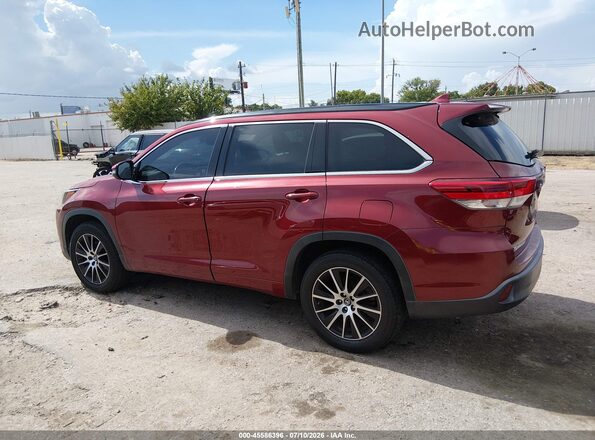 5TDKZRFH4JS533919 2018 TOYOTA HIGHLANDER Red 
