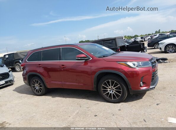 5TDKZRFH4JS533919 2018 TOYOTA HIGHLANDER Red Vista interior de 360 grados
