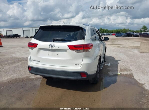 5TDKZRFH4KS316971 2019 TOYOTA HIGHLANDER White Tył prawy
