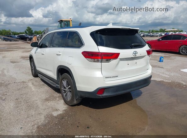 5TDKZRFH4KS316971 2019 TOYOTA HIGHLANDER White Tył lewy