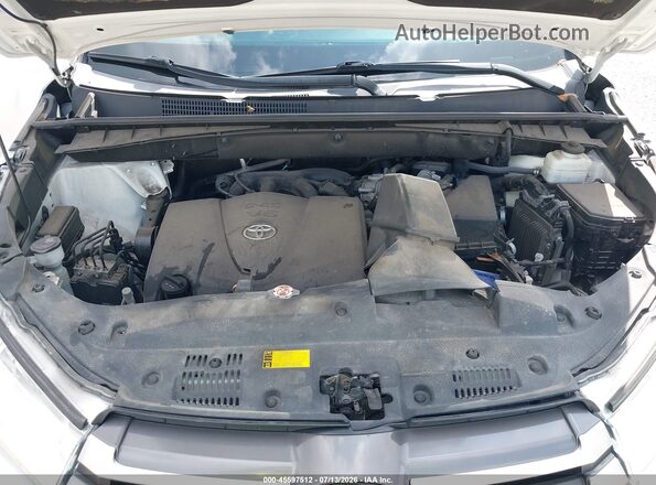 5TDKZRFH4KS316971 2019 TOYOTA HIGHLANDER White Widok z tyłu
