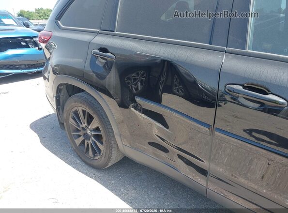 5TDKZRFH4KS333172 2019 TOYOTA HIGHLANDER Black წინა ხედი