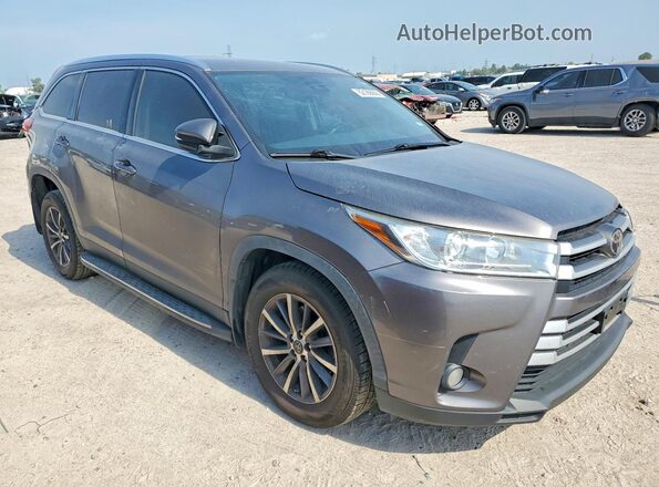 5TDKZRFH4KS567442 2019 TOYOTA HIGHLANDER Серый Передняя правая четверть