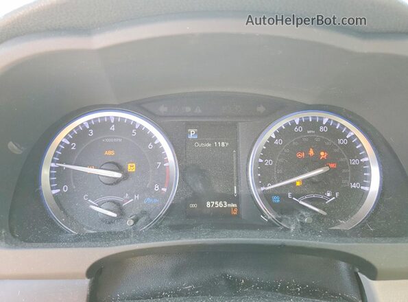 5TDKZRFH4KS567442 2019 TOYOTA HIGHLANDER Серый Вид щитка приборов