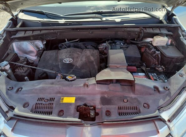 5TDKZRFH5HS189804 2017 TOYOTA HIGHLANDER Серебряный Вид подкапотного пространства
