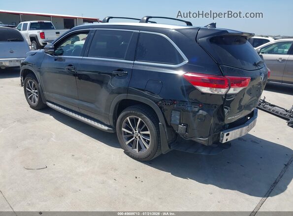 5TDKZRFH5HS195411 2017 TOYOTA HIGHLANDER Black უკანა მარცხენა