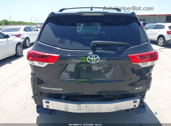 5TDKZRFH5HS195411 2017 TOYOTA HIGHLANDER Black 