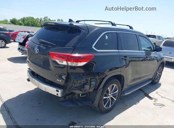 5TDKZRFH5HS195411 2017 TOYOTA HIGHLANDER Black უკანა მარჯვენა
