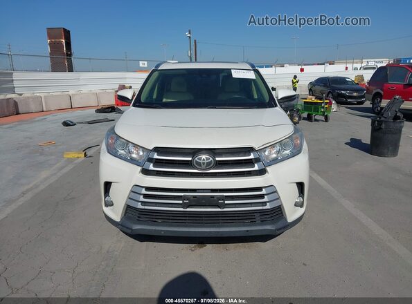 5TDKZRFH5HS518873 2017 TOYOTA HIGHLANDER White Instrument cluster view