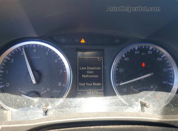 5TDKZRFH5JS260781 2018 TOYOTA HIGHLANDER Red Instrument cluster view