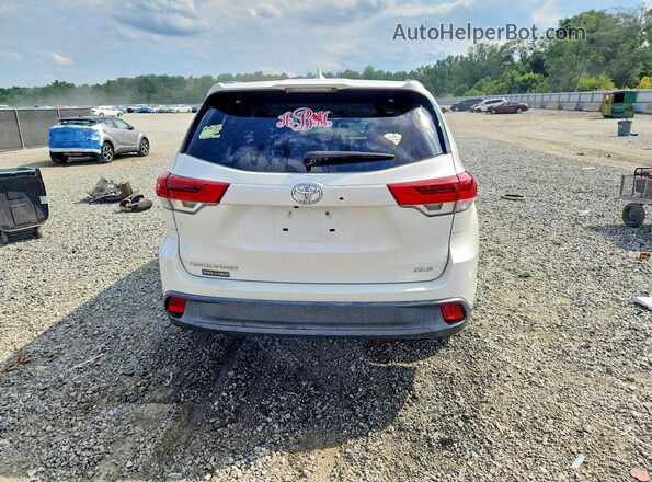 5TDKZRFH5JS538174 2018 TOYOTA HIGHLANDER White Vista trasera