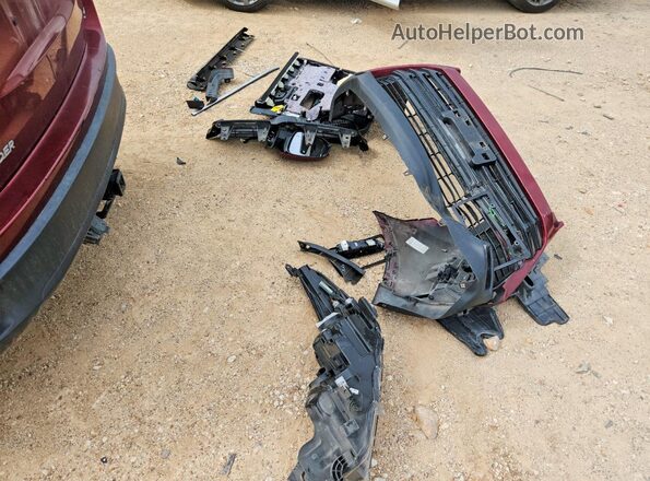 5TDKZRFH5KS556207 2019 TOYOTA HIGHLANDER Burgundy VIN კოდის სტიკერის ხედი