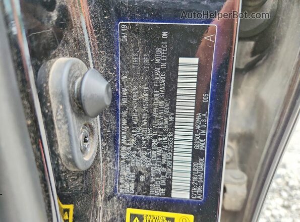 5TDKZRFH5KS563318 2019 TOYOTA HIGHLANDER Black Вид наклейки з VIN-кодом