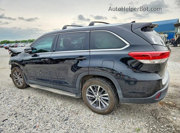 5TDKZRFH5KS563318 2019 TOYOTA HIGHLANDER Black Задня ліва чверть
