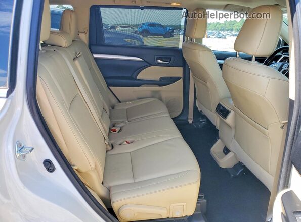 5TDKZRFH6HS515397 2017 TOYOTA HIGHLANDER White Vista interior trasera