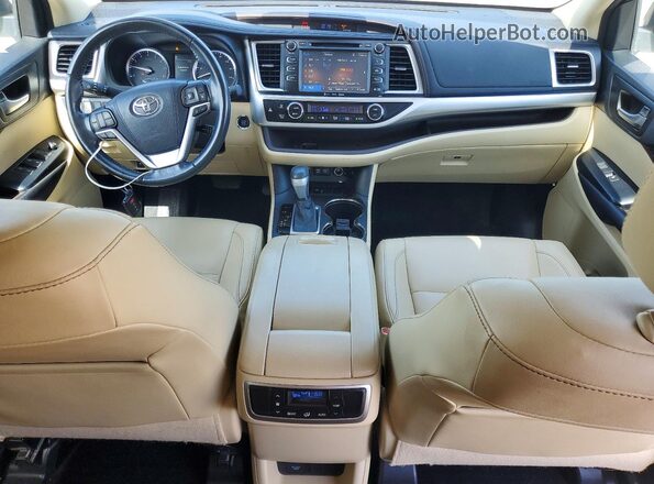 5TDKZRFH6HS515397 2017 TOYOTA HIGHLANDER White Vista del salpicadero