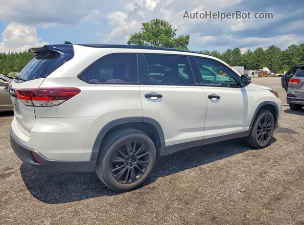 5TDKZRFH6KS314381 2019 TOYOTA HIGHLANDER White Tył prawy