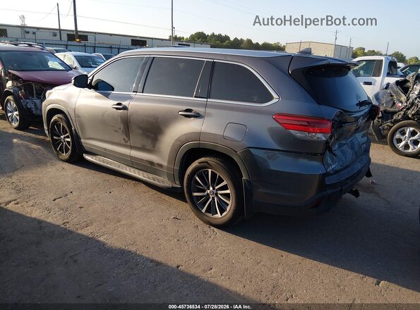5TDKZRFH6KS562758 2019 TOYOTA HIGHLANDER Серый Задняя левая четверть