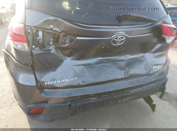 5TDKZRFH6KS562758 2019 TOYOTA HIGHLANDER Серый Вид спереди