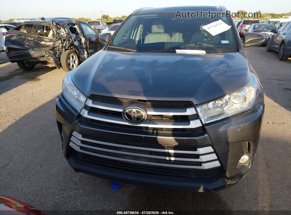 5TDKZRFH6KS562758 2019 TOYOTA HIGHLANDER Серый 