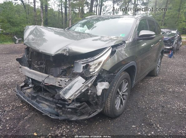 5TDKZRFH7HS208563 2017 TOYOTA HIGHLANDER Gray Przód lewy
